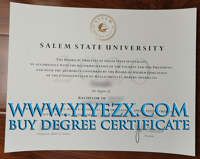 Salem State University degree, SSU diploma