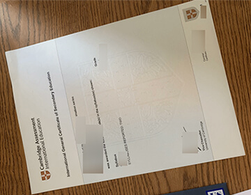 Buy a fake Cambridge Assessment international education IGCSE certificate
