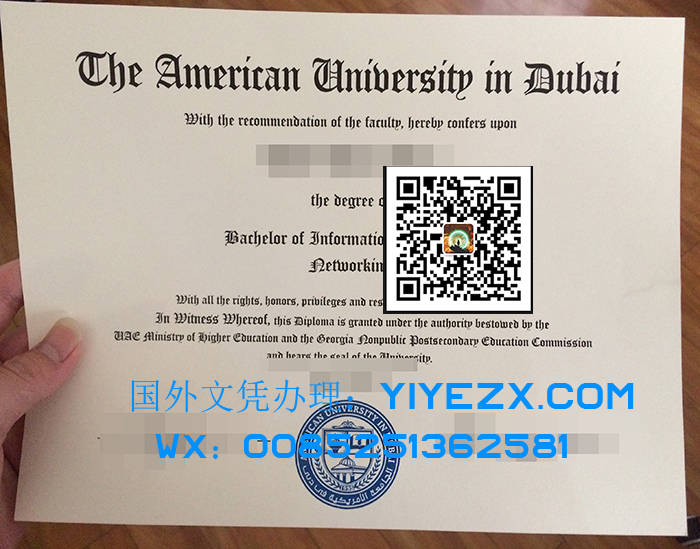 American University in Dubai degree