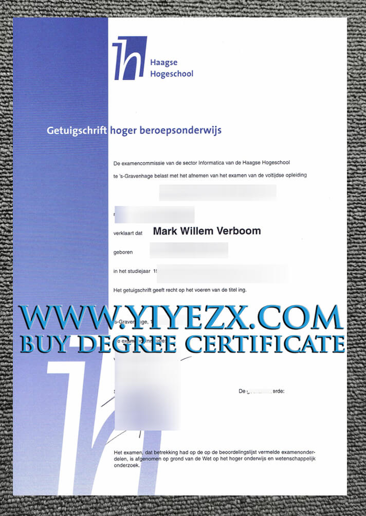 Haagse Hogeschool degree