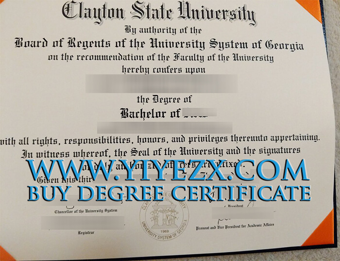 Clayton State University diploma 