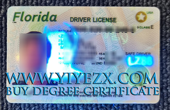 Florida Fake Driver License， 佛罗里达州可扫描的驾驶执照
