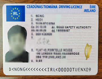 Order a fake Ireland Drivers License online, 爱尔兰驾照定制