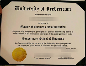 Buy a fake University of Fredericton MBA diploma, 购买加拿大文凭成绩单