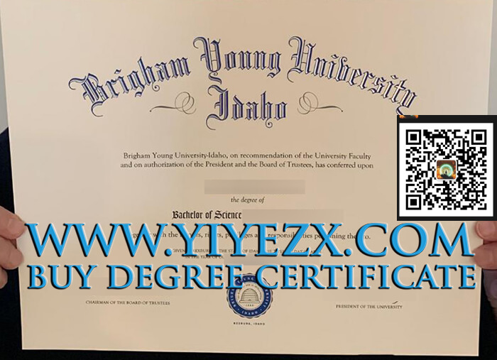 BYU–Idaho diploma. Buy a fake degree in USA. 