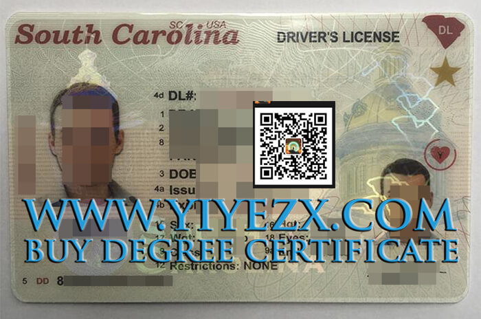 可扫描的南卡罗来纳州驾照，在美国如何购买驾照