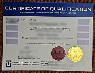 Ontario College of Trades diploma maker, buy a fake Canada degree online
