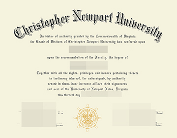 How to Order a Fake Christopher Newport University Diploma online, 在线订购克里斯托弗纽波特大学文凭