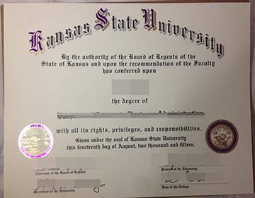 How long to get a fake Kansas State University degree in US, 制作堪萨斯州立大学学位证书