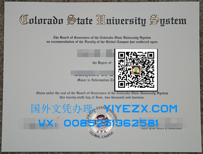 Colorado State University University degree