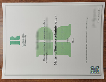 How to Replicate a Fake University of Roehampton MBA degree? 罗汉普顿大学文凭毕业证办理