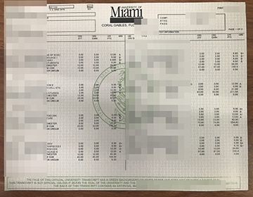 Buying a fake University of Miami transcript for a job, 订购迈阿密大学成绩单