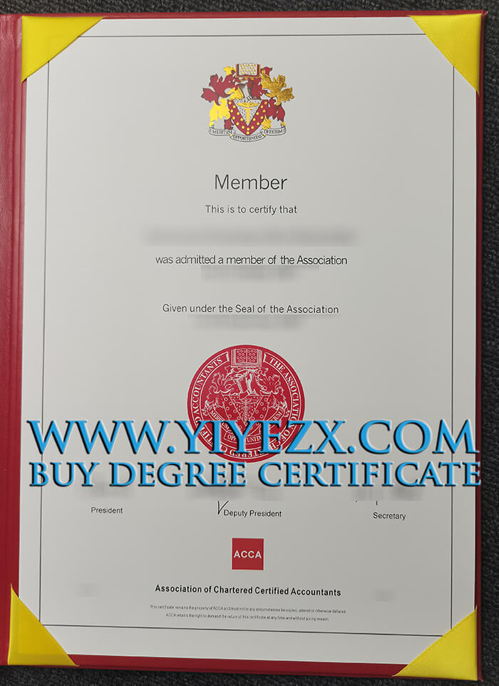 ACCA Member Certificate
