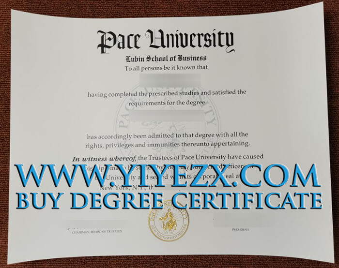  Pace University diploma 