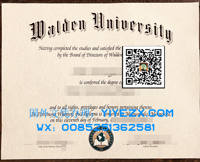 Walden University degree