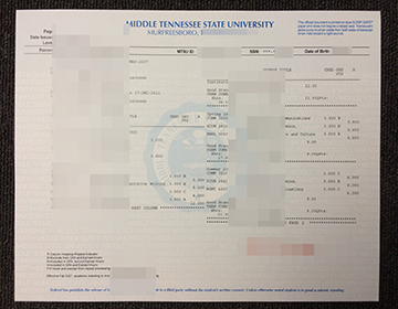 How to buy Middle Tennessee State University fake transcript, 购买中田纳西州立大学成绩单
