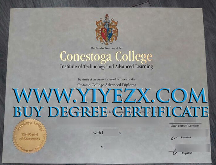 Conestoga College diploma 