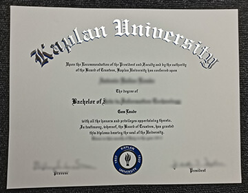 Buy a realistic Kaplan University diploma in the USA
