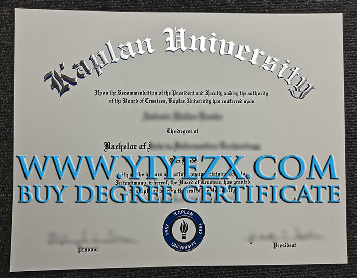 Kaplan University diploma 