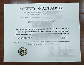 Do you Buy a Fake Society of Actuaries certificate Before?
