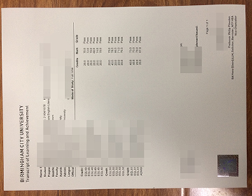 How to buy a fake transcript from Birmingham City University.