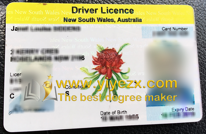 Australian NSW driving licence