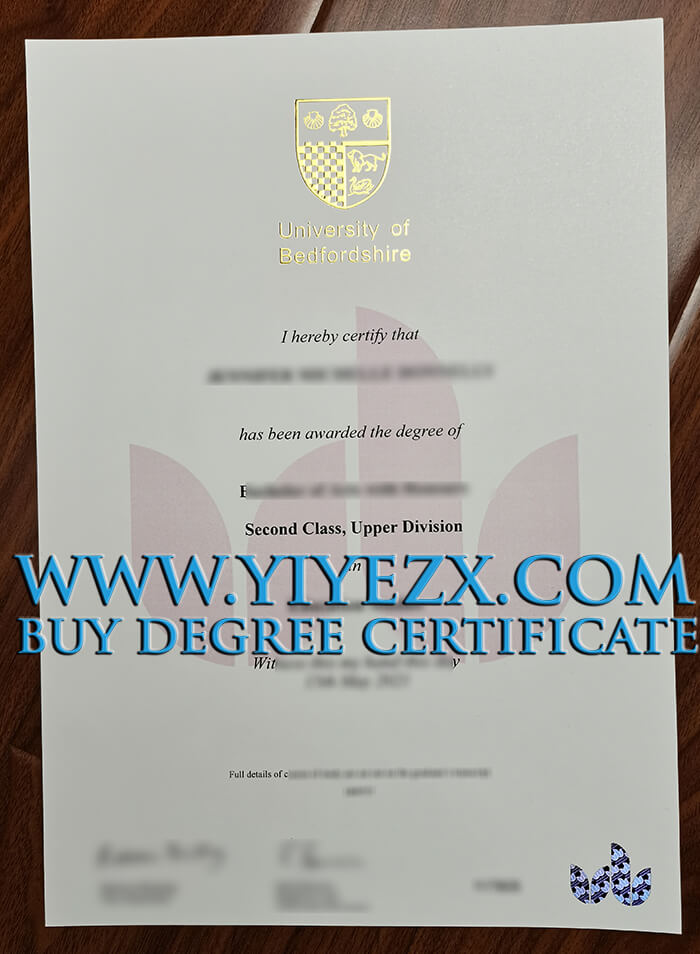 University Of Bedfordshire degree, University Of Bedfordshire diploma 