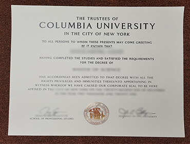 哥伦比亚大学硕士文凭办理，Buy a fake diploma from USA