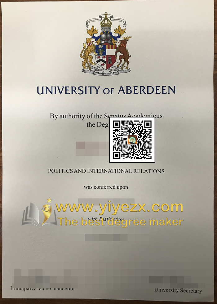  University of Aberdeen diploma