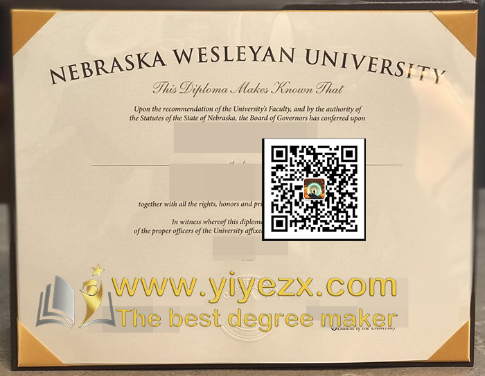 Nebraska Wesleyan University diploma