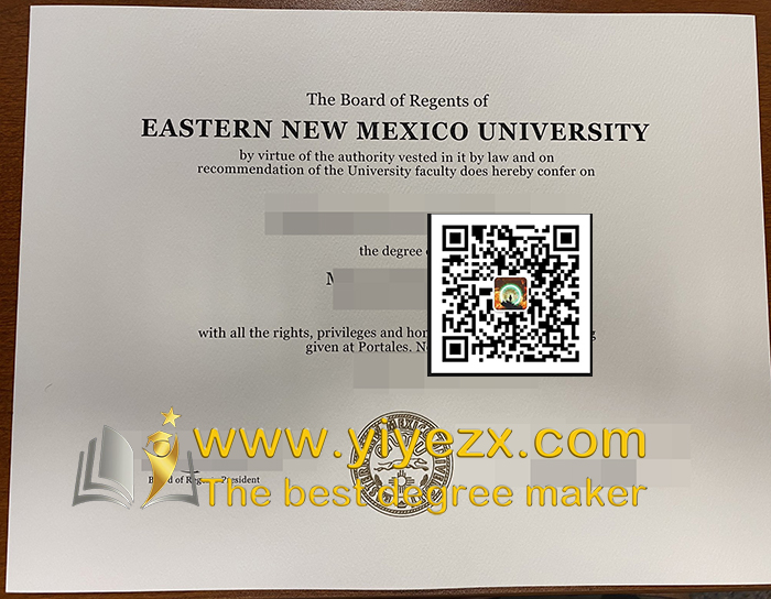 Eastern New Mexico University diploma