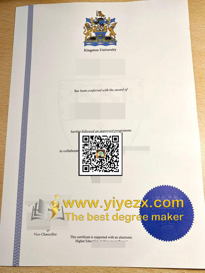 Kingston University diploma，金斯顿大学文凭