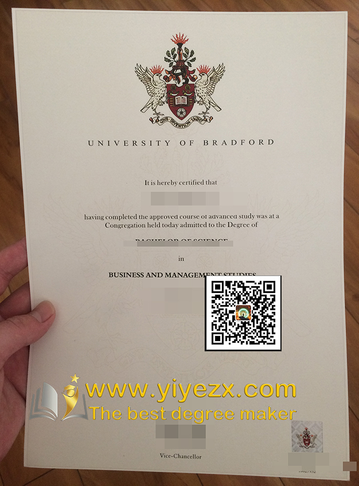University of Bradford Certificate