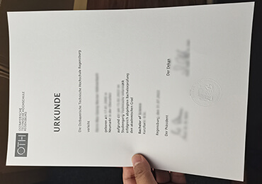 OTH Regensburg Urkunde ordre, 雷根斯堡应用科学大学BS学位成绩单定制