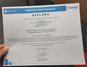 How to make a HOWEST diploma, Hogeschool West-Vlaanderen diploma sample