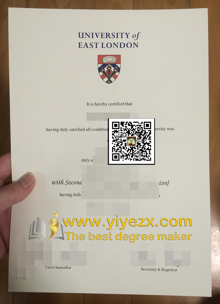 University of East London diploma