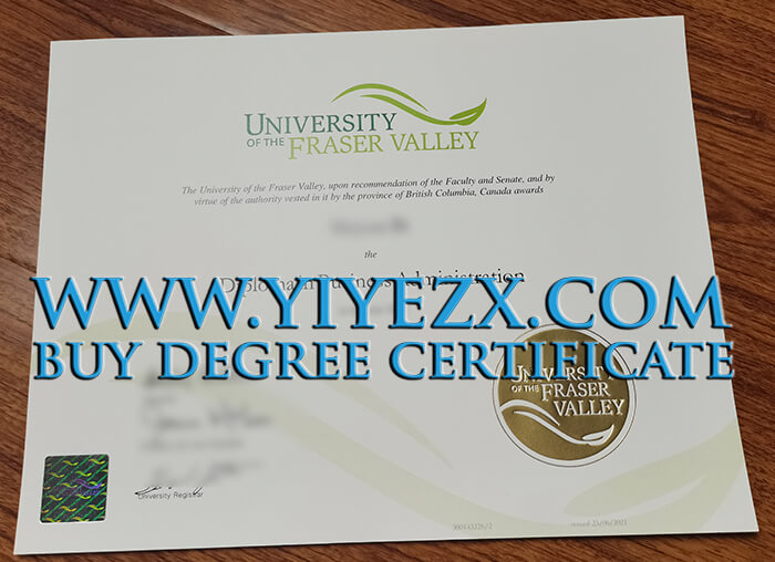 Get a University of the Fraser Valley diploma online,  弗雷泽河谷大学文凭证书定制