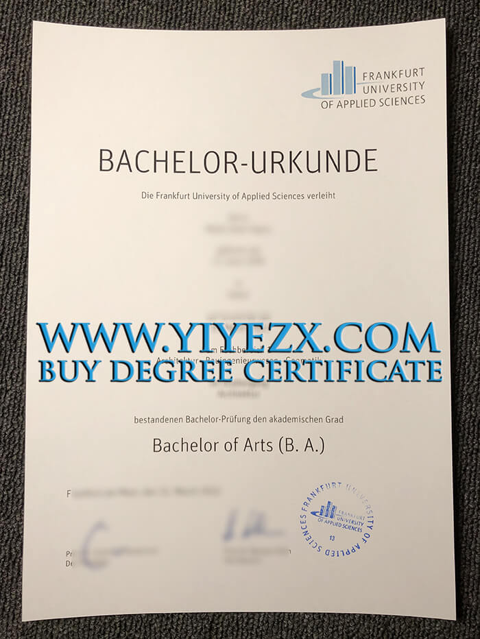 Frankfurt University of Applied Sciences diploma