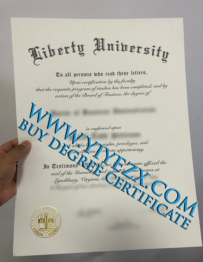  Liberty University diploma, 弗吉尼亚自由大学学位毕业证