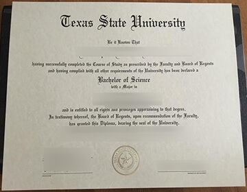 Purchase a fake Texas State University diploma, 德克萨斯州立大学文凭学位证书