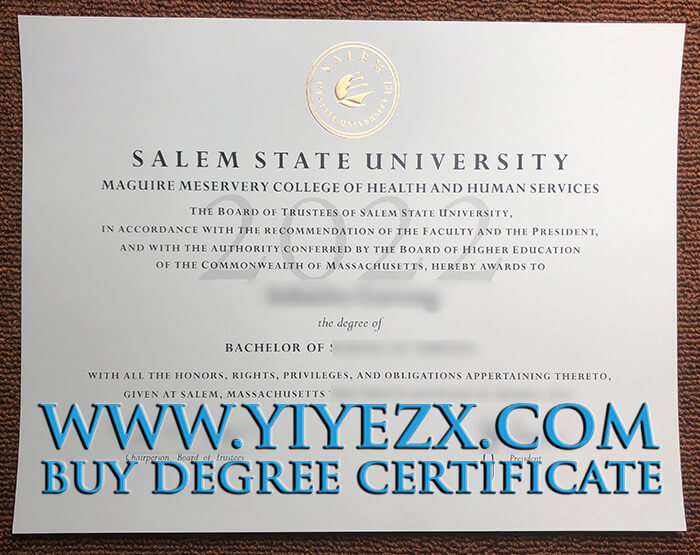 塞勒姆州立大学毕业证