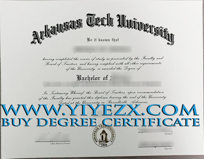 Arkansas Tech University diploma