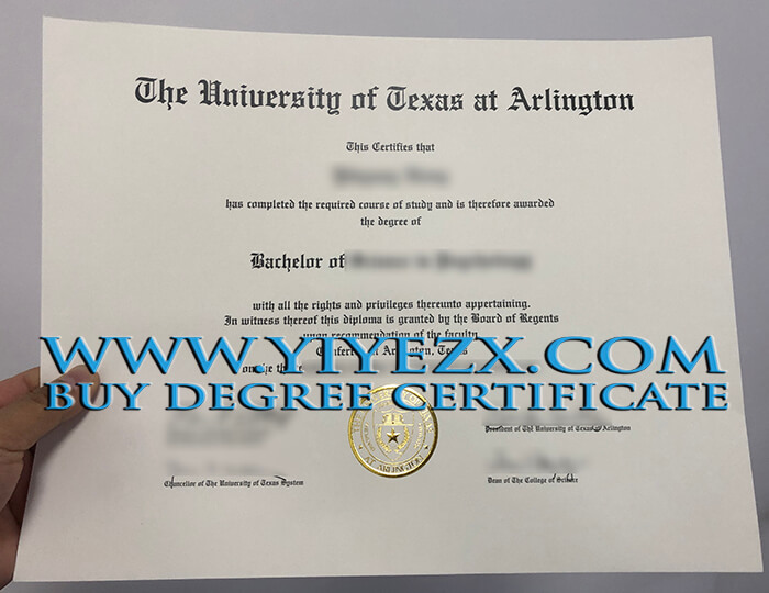 University of Texas at Arlington diploma