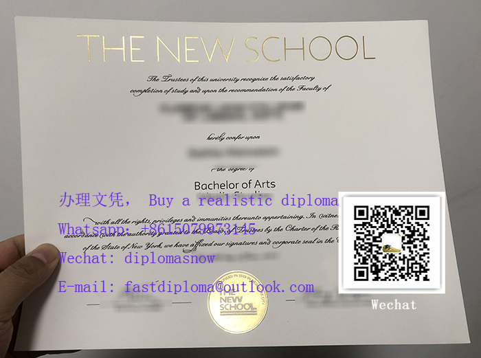 The New School Bachelor of Arts Diploma