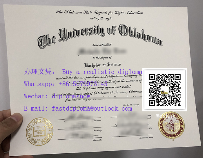 University Of Oklahoma Bachelor of Science diploma
