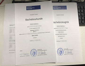 Obtain Universität Duisburg-Essen Bachelorurkunde with Zeugnis