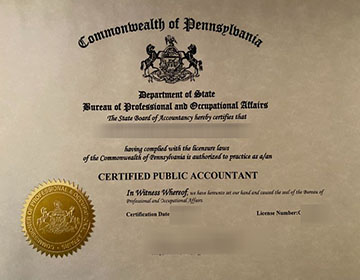 How to buy a fake Pennsylvania CPA certificate?