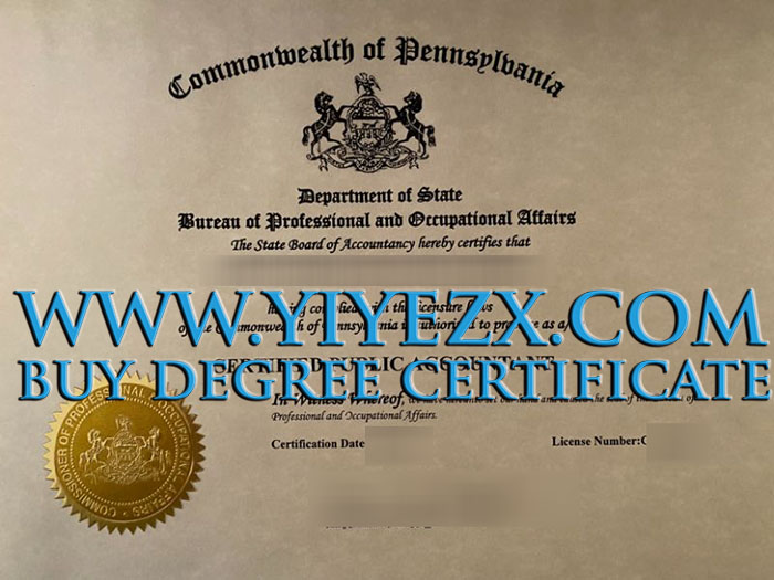 Pennsylvania CPA certificate