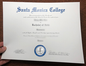 Buy a fake Santa Monica College bachelor’s diploma, 购买假的圣塔莫尼卡学院学士文凭