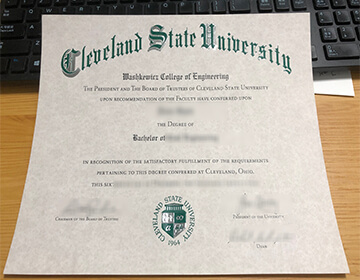 How to copy Cleveland State University diploma, 克利夫兰州立大学文凭样本